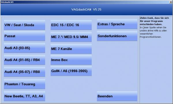 VAGdashCAN & COM USB EDC16 per OBD EEprom Audi VW Touareg Phaeton usw...
